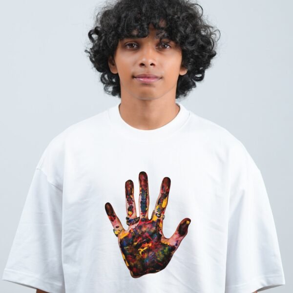 Color Palm Oversized Tee