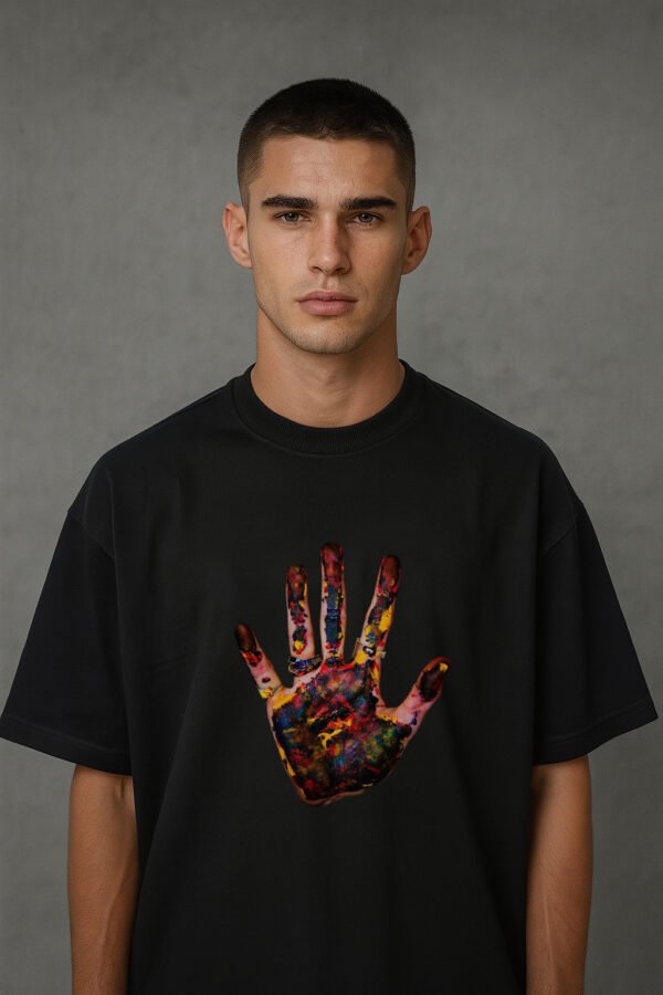 Color Palm Oversized Tee