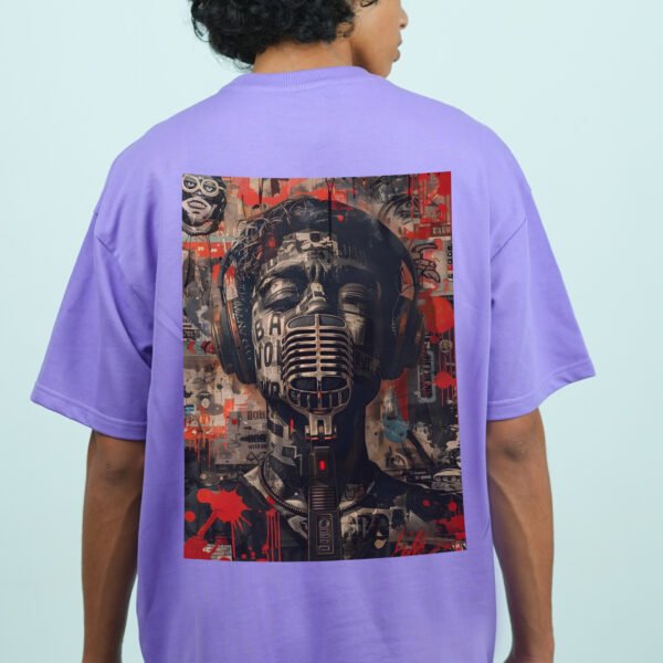 Mic Rebel Art Oversized Tee