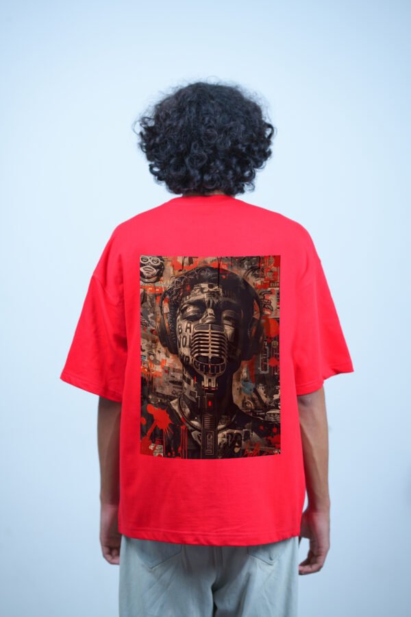 Mic Rebel Art Oversized Tee