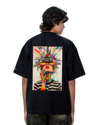 Neon Burst Oversized Tee