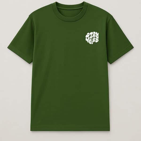 Stay Weird Half Sleeve Tee