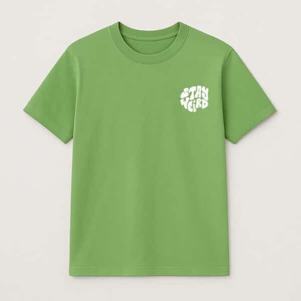 Stay Weird Half Sleeve Tee