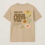 Faith Blooms Half-Sleeve Tee