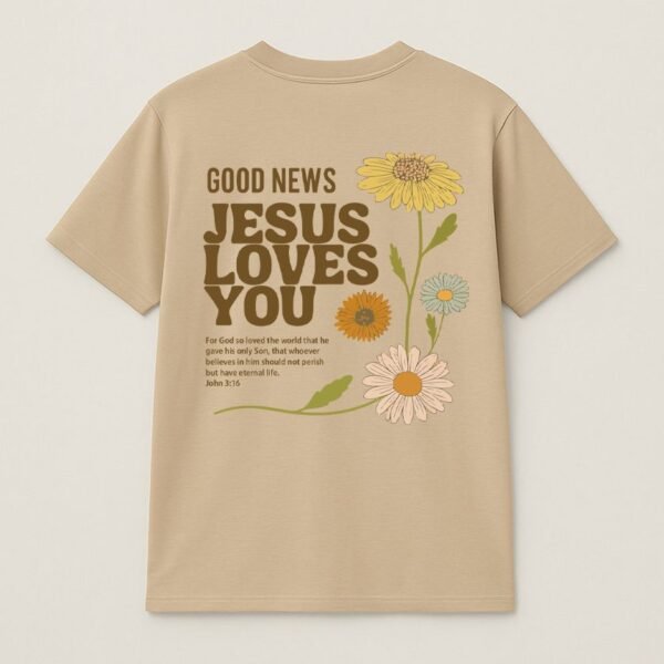 Faith Blooms Half-Sleeve Tee