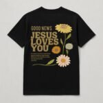 Faith Blooms Half-Sleeve Tee