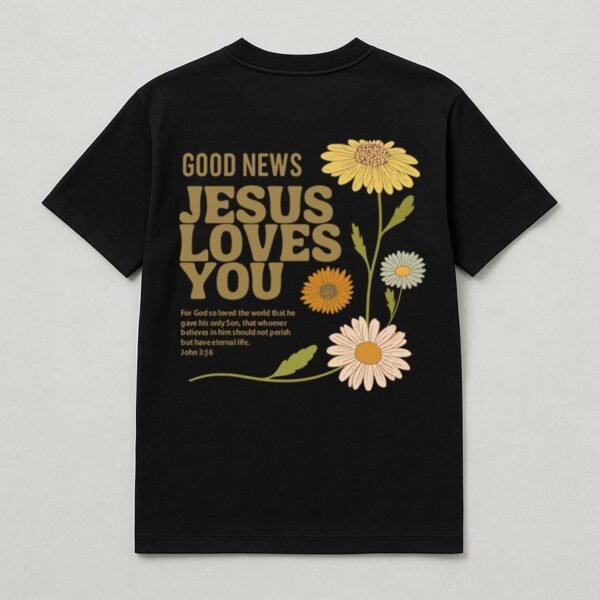 Faith Blooms Half-Sleeve Tee