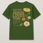 Faith Blooms Half-Sleeve Tee