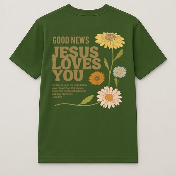 Faith Blooms Half-Sleeve Tee