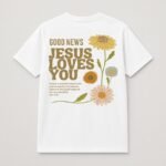 Faith Blooms Half-Sleeve Tee