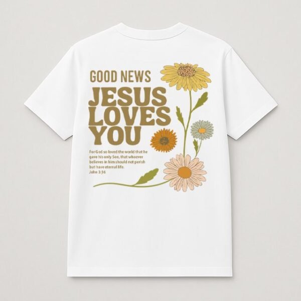 Faith Blooms Half-Sleeve Tee