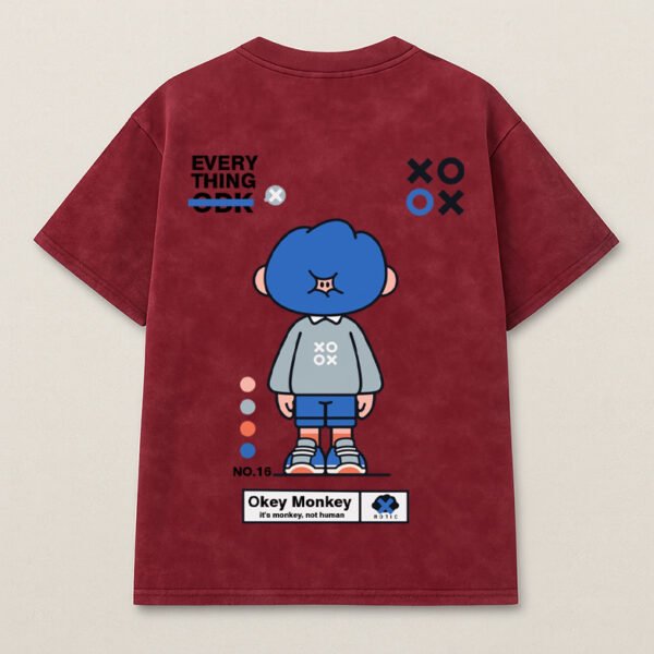 Playful Ape Graphic  Oversized Tee