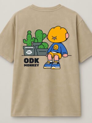 Cactus Monkey Oversized Tee