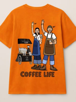 Morning Roast Graphic Oversized Tee